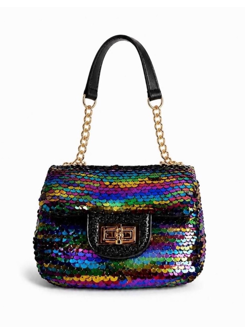Multicolor Sequin Crossbody Mini Bag
